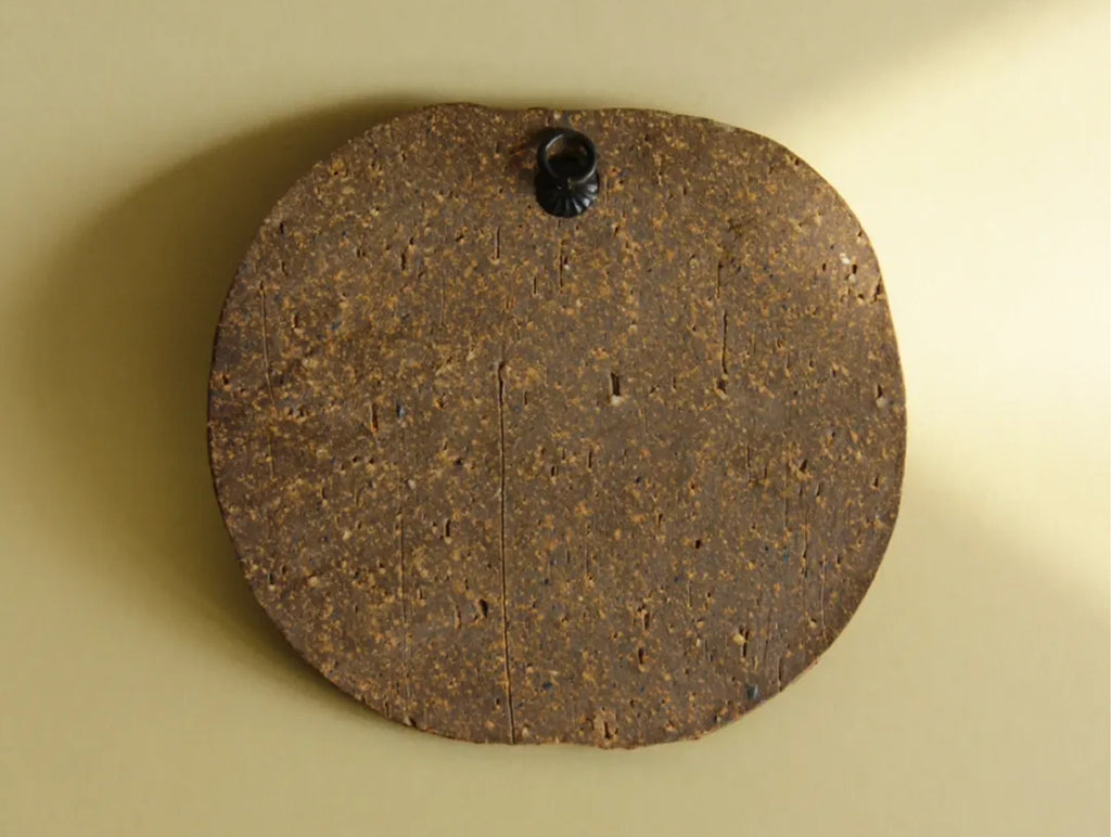 Kazufumi Wada ceramic wall plaque, scale and form